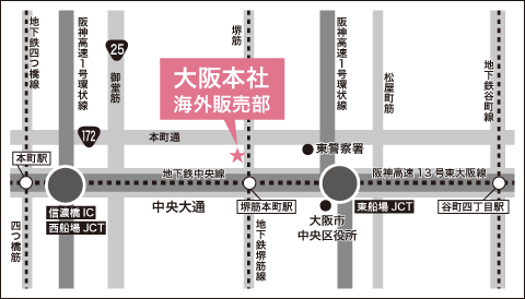 大阪本社地図